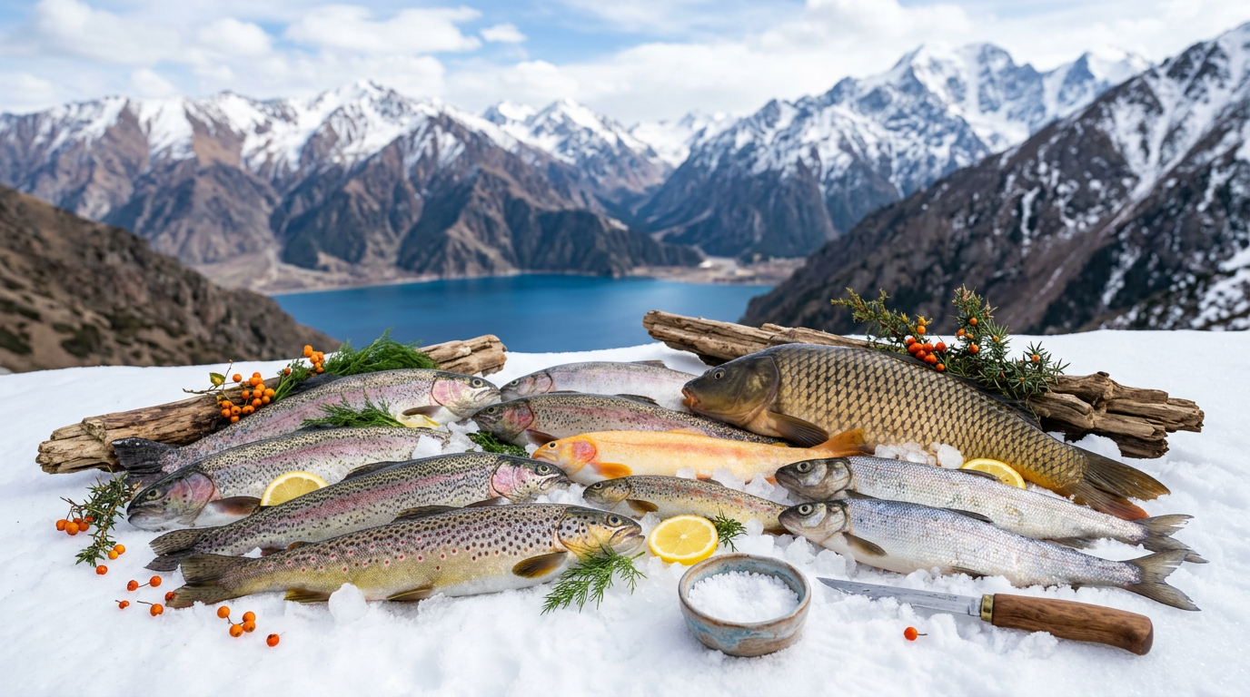 Fresh caught fish collection